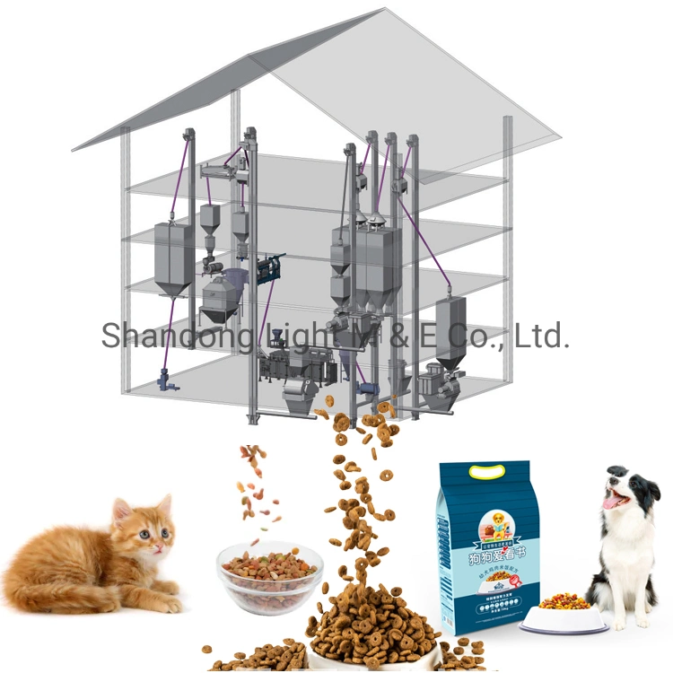 Kibble Dog Fish Feed Pet Food Making Machine Extruder